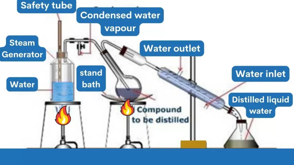 steam distillation diagram